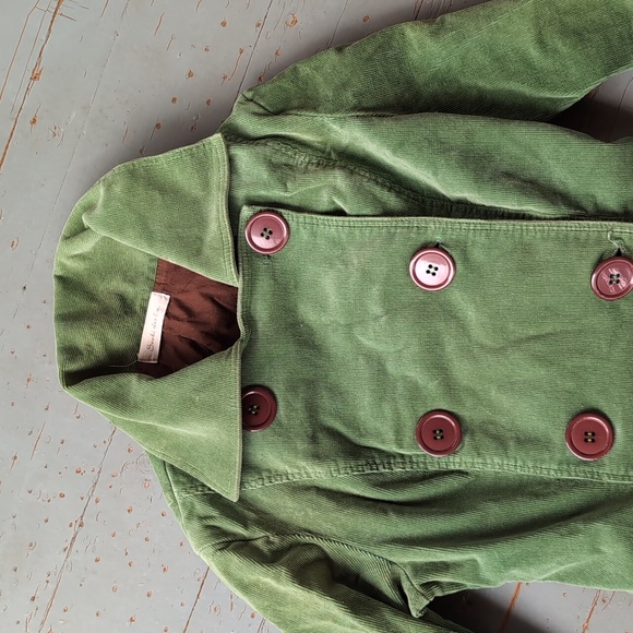 Sooki Des l.a. green corduroy peacoat jacket - Picture 2 of 7